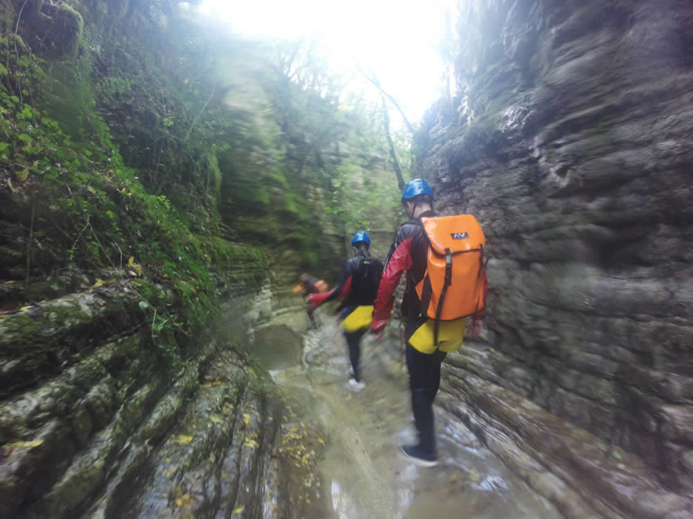Canyoning | Descend through Small Canyons by Rappeling – Snappling in order to enjoy the thrilling scenery of Vikos-Aoos Geopark in Zagorochoria, Greece